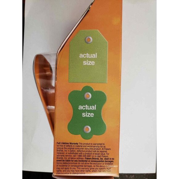 Fiskars Tag Maker Eyelet Setter 2 Punch 20 eyelets NEW Paper Punch 2x3 - Picture 4 of 5